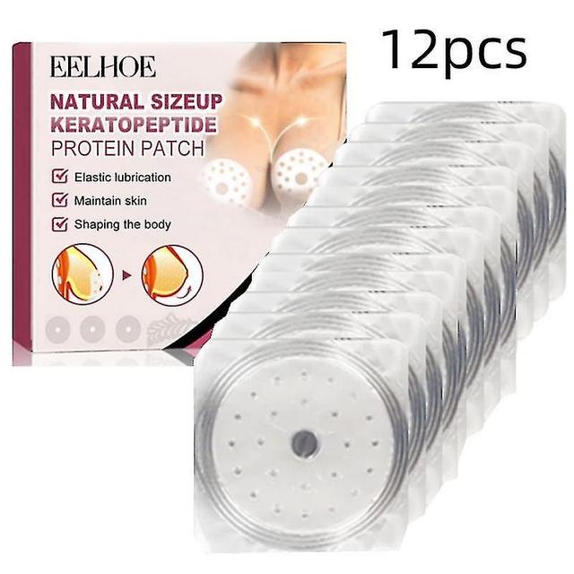 Bizcj Breast Enhancement Patch - 4/8/12pcs Keratopeptide Protein Augmentation Firming Pad, Natural Chest Enlarge Pads, Breasts Firming on Productcaster.