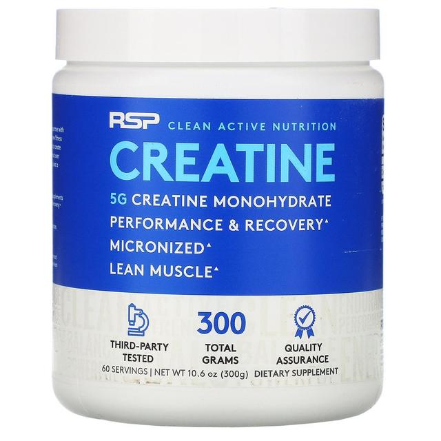 Rsp Nutrition RSP Näring, Kreatin Monohydrat Pulver, 5 g, 10,6 oz (300 g) on Productcaster.