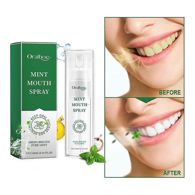 Flye Natural Plant Peppermint Essence Small And Portable Fresh Breath Effective Elimination Of Odor 10ml FLYE2361 Green Free Size on Productcaster.