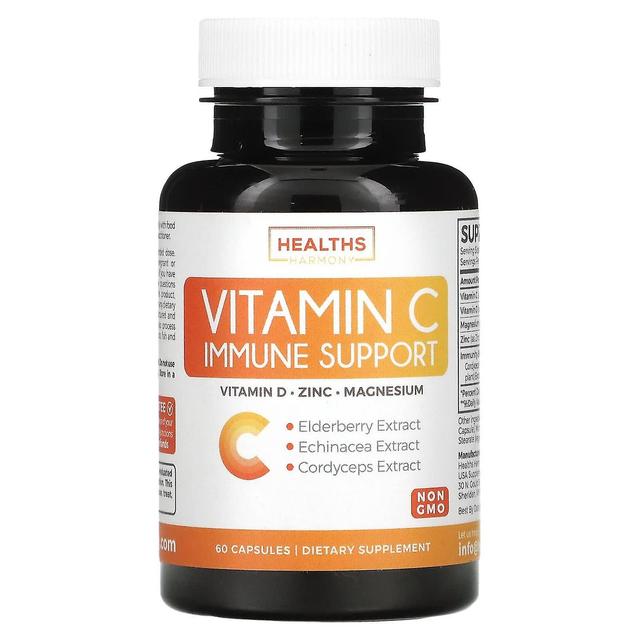 Healths Harmony, Vitamine C Immuun ondersteuning, 60 Capsules on Productcaster.