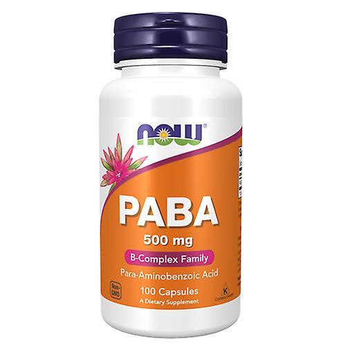 Now Foods Paba,500 mg,100 Caps (Pack of 2) on Productcaster.