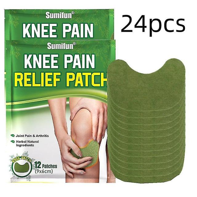 NAILAO 24pcs Knee Plaster Sticker Wormwood Extract Knee Pain Relief Patches on Productcaster.