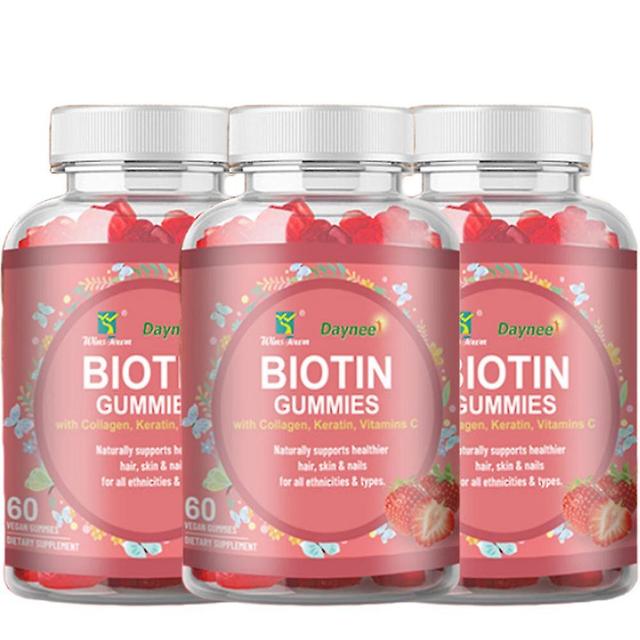 Biotin gummier | Gummy Corner Collagen kosttilskud vitaminer og kollagen stimulerer stofskiftet 3PCS on Productcaster.