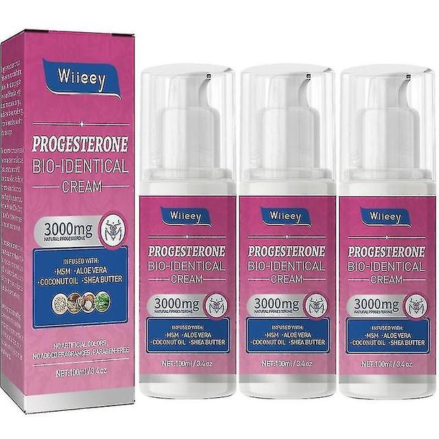 3x Progesteron Crème Voor De Menopauze Verlichting Bio-identieke Balans Gezonde Therapie on Productcaster.