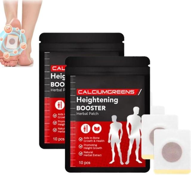 Parche herbal Heightening Booster, parche herbal Booster Heightening Booster Verde de calcio, Parche de realce de puntos de acupuntura plantar 20pcs on Productcaster.