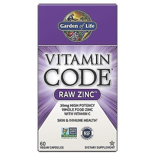 Garden of Life Codice vitaminico, Zinco grezzo 60 vcaps (Confezione da 4) on Productcaster.