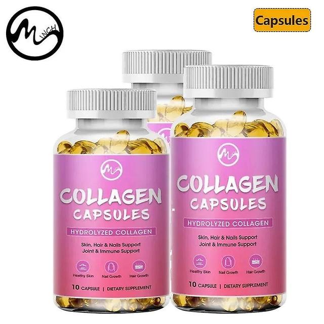 Collagen with Vitamin C Capsules Supports Joints Hydrolyzed Peptides Supplement Adults Health Care Gel Non-GMO GlutenTIB TIB . 120 pcs on Productcaster.