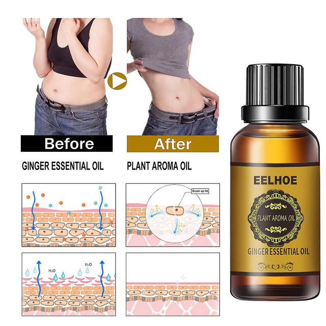 Ginger Essential Oil For Lymphatic Drainage Massage Swelling Slimming Pain Relief And Nausea Relief Ginger Oil For Swelling And Pain 5Pcs on Productcaster.