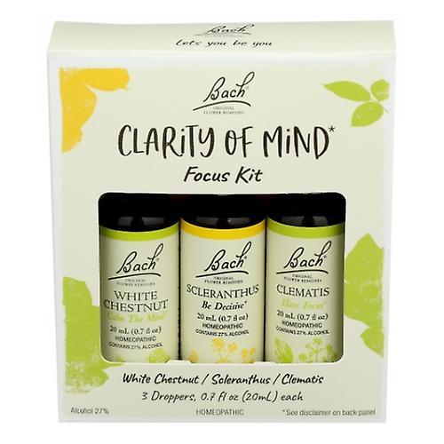 Bach Flower Remedies Clarity of Mind Focus Kit, 3 Count (Pack of 1) on Productcaster.