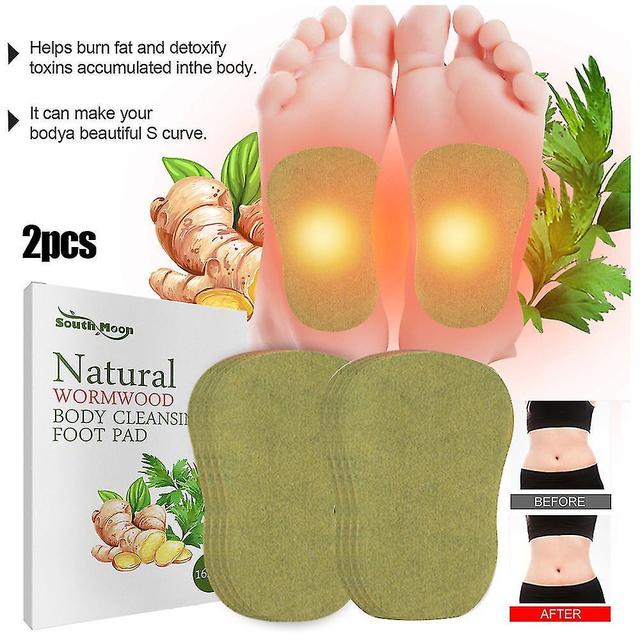 Hitoor 2pack Wormwood Detox Foot Patches Pads Body Toxins Feet Slimming Cleansing Herbal on Productcaster.