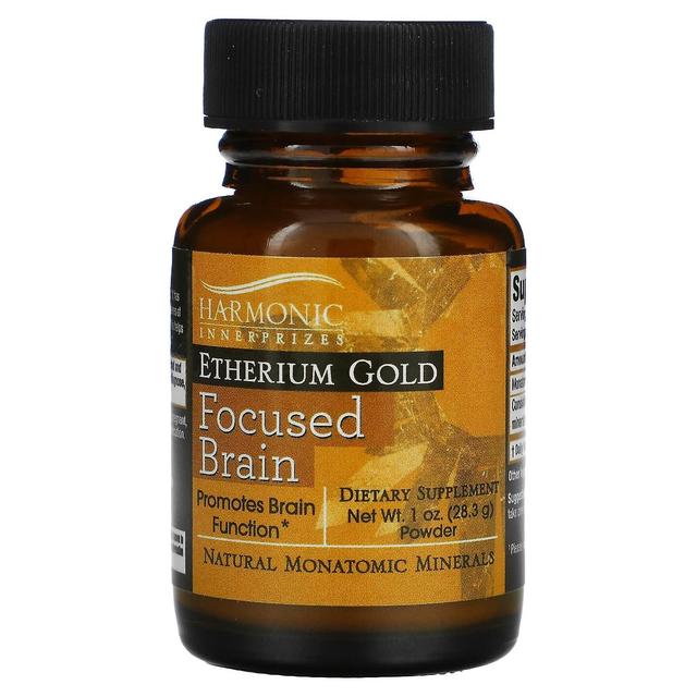 Harmonic Innerprizes, Etherium Gold, Focused Brain, 1 oz (28.3 g) on Productcaster.