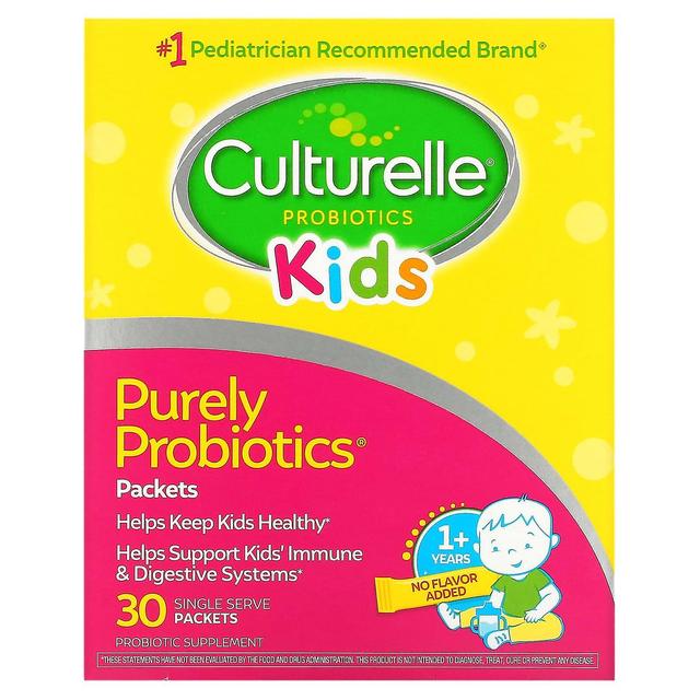 Culturelle, Crianças, Puramente Probióticos, 1+ Anos, Sem sabor, 30 pacotes de dose única on Productcaster.