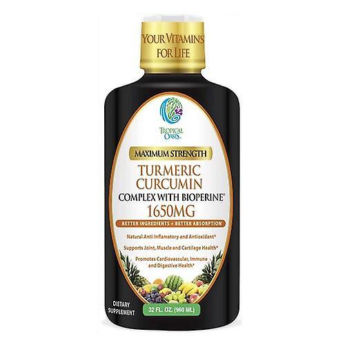 Tropical Oasis Liquid Turmeric Curcumin, 1650 mg, 32 oz (paquete de 1) on Productcaster.