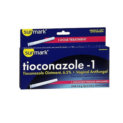 Sunmark Tioconazol-1 Aplicador desechable antimicótico vaginal, 0.16 oz (Paquete de 4) on Productcaster.