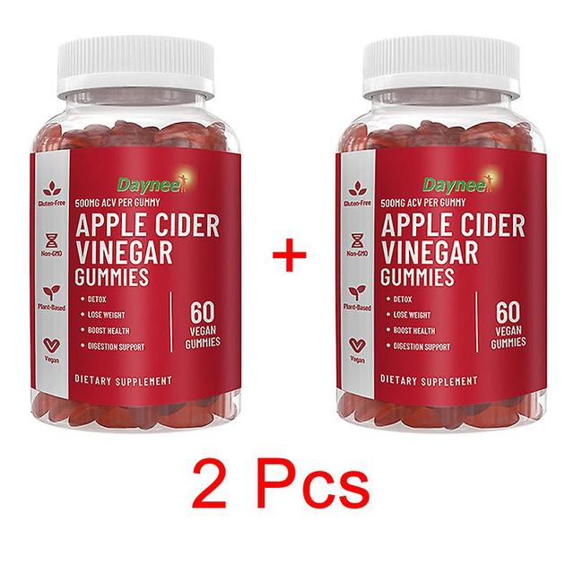 Vorallme 2 Bottle 120 Pills Apple Vinegar Fudge Promotes Digestive System Health Increases Metabolism Supports Healthy Weight Management on Productcaster.