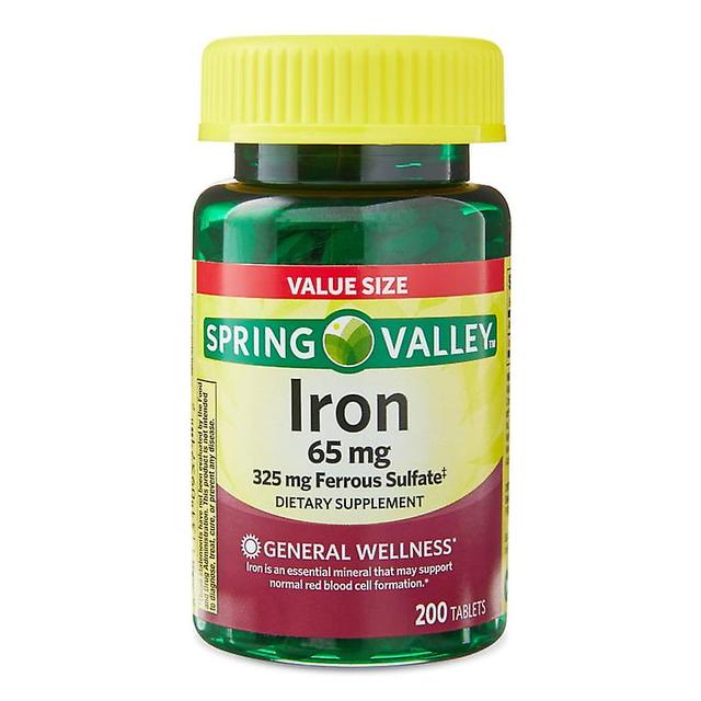 Spring valley iron tablets, 65 mg, 100 count, 2 pack on Productcaster.