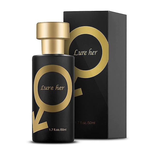 Golden Lure Pheromone Perfume, Pheromone Perfume Attract Men, Lure Her Perfume, Romantic Pheromone Glitter Perfume Black - for Men on Productcaster.