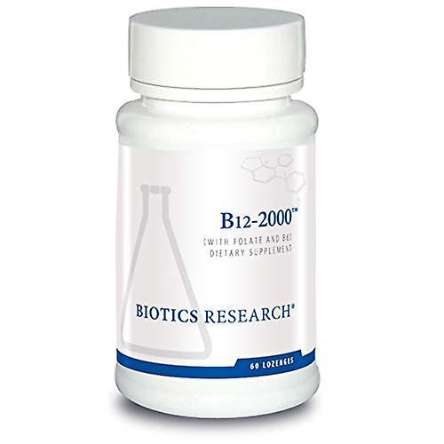 BIOTICS Research B12 2000 with Folate 60 Lozenges on Productcaster.