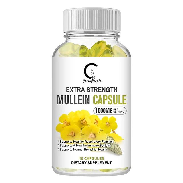 Hikig Natural Mullein Leaf Capsule Clear Lungs Relieve Cough Digestive Health care Pain Relief Mullein extract 10pcs on Productcaster.