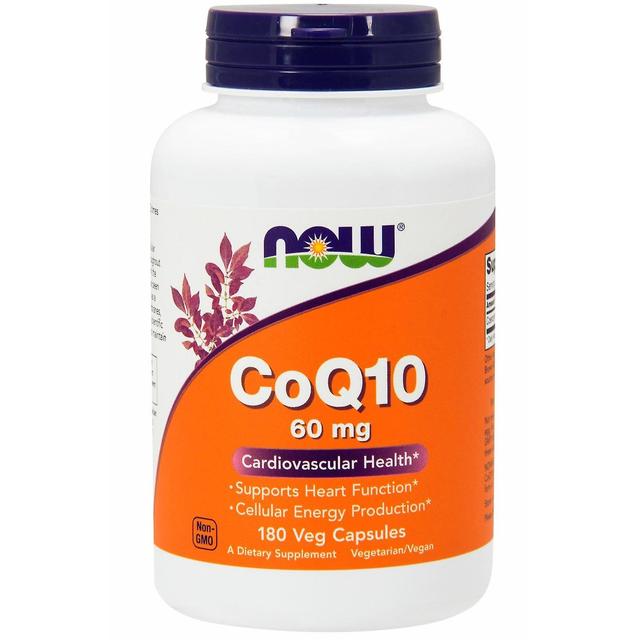 NOW Foods Now Alimentos, CoQ10, 60 mg, 180 Veg Cápsulas on Productcaster.