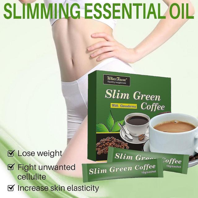 2x 18 Teabags Slim Green Coffee With Ganoderma Control Weight Weight Tea on Productcaster.