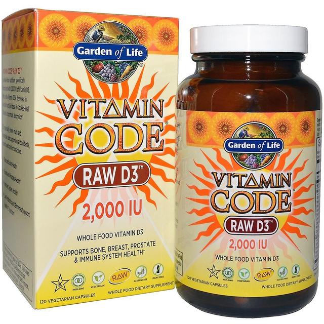 Garden of Life Vitamin Code Raw D3 2000 with 120 Capsules 315 gr on Productcaster.