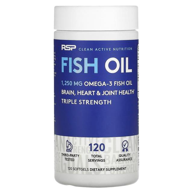 RSP Nutrition, Fish Oil, 1,250 mg, 120 Softgels on Productcaster.