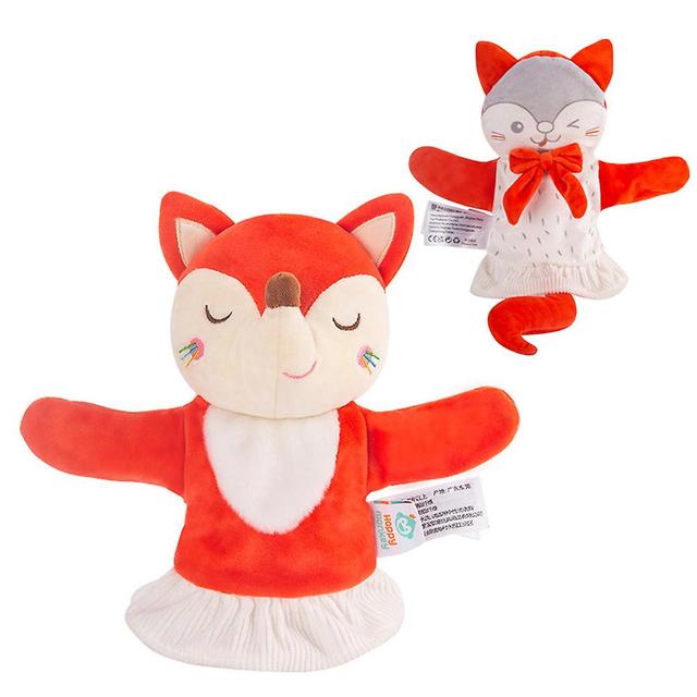 Cute Hand Puppet Educational Plushed Doll Tear Resistance Doll For Children Fox on Productcaster.