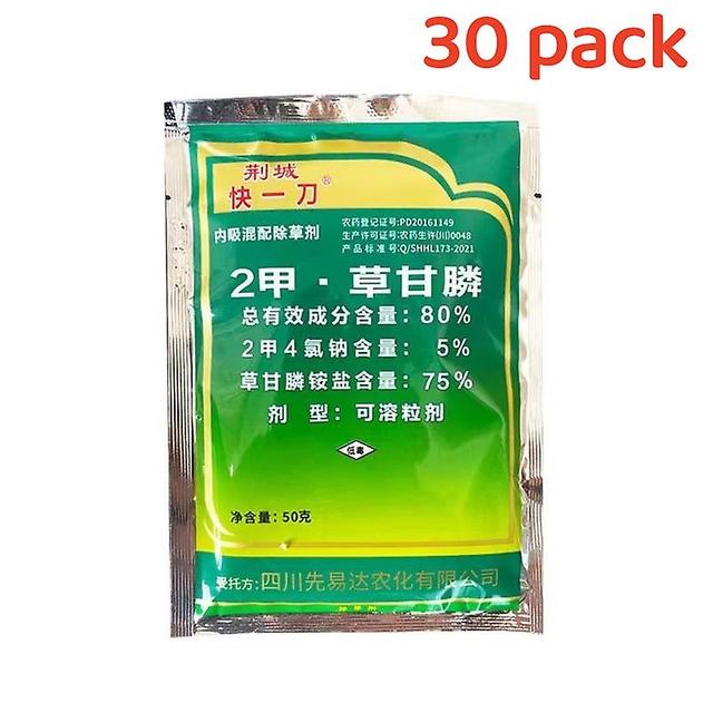 80% 2 Méthylglyphosate 50g/sac Diméthylglyphosate Pour lutter contre les mauvaises herbes dans les terres non cultivées 30 pack on Productcaster.