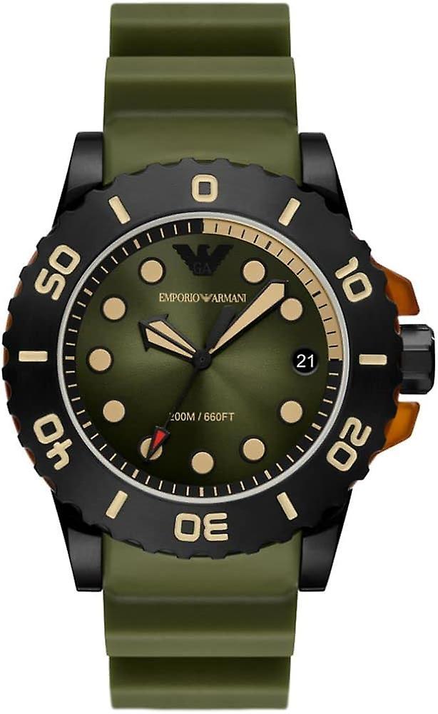 Emporio Armani Mens Watch AR11540 Green on Productcaster.