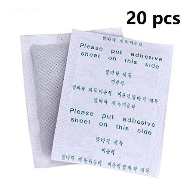 10/20pcs Natural Detox Foot Patch Stress Relief Feet Body Toxins Detoxification Cleansing Colour 20pcs on Productcaster.