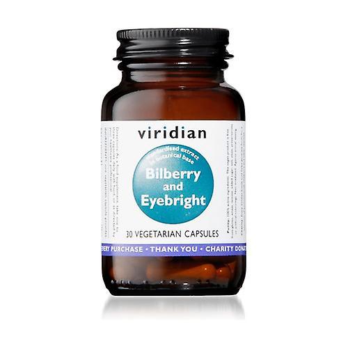 Viridian Bilberry and Euphrasia 30 vegetable capsules on Productcaster.