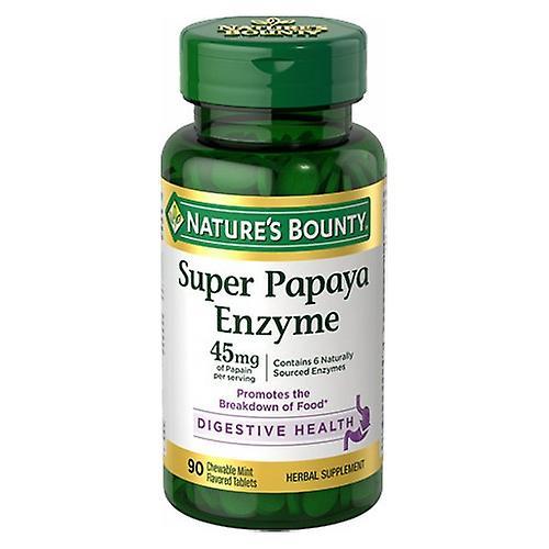 Natures Bounty Nature's Bounty Super Papaya Enzyme, 90 Count (Paquete de 1) on Productcaster.