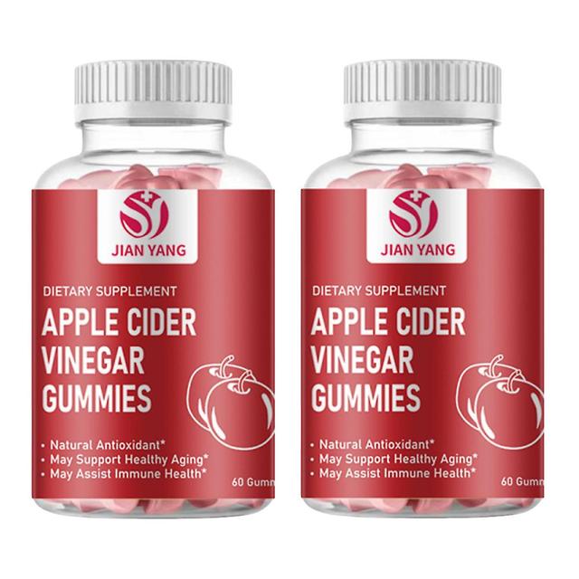 Apple Cider Vinegar Gummies - (1 Pack, 60 Count, Mother's, Gluten-free, Vegan, Beetroot, Pomegranate) 2pcs on Productcaster.