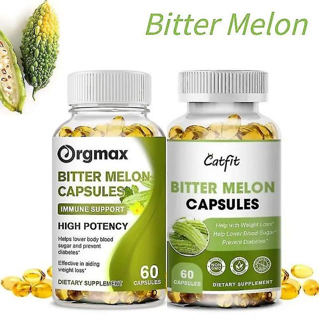 Guoguo Bitter Melon Capsule Blood Sugar Balance Prevent Diabetes Seed Genuine Pill Vitamin B Supplement Promote Blood Circulation Adult 60pcs on Productcaster.