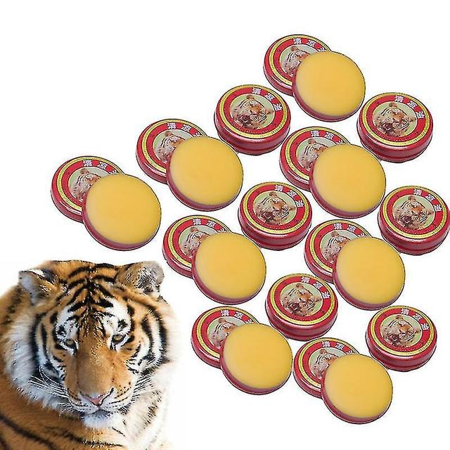 Mja 20-60pcs Red Tiger Balsem Koelolie 100% Munt Crème Behandel Duizeligheid Hoofdpijn Koude Zalf Mosqu on Productcaster.