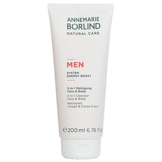 Annemarie Borlind Men system energy boost 2-in-1 cleanser face & body - 200ml/6.76oz on Productcaster.