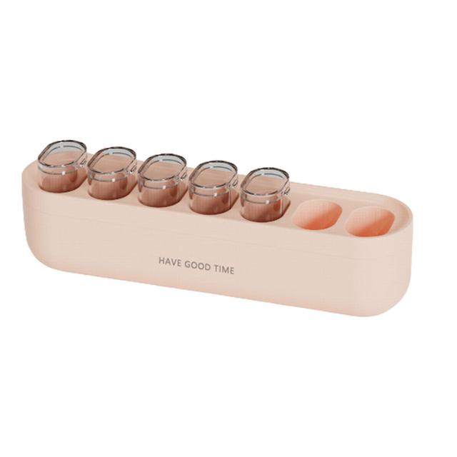 unbrand Weekly Pills Organizer 7 Compartments Portable Pills Case Travel Essential Proof Pills Box For Tablets Liver Oil Supplements Medication Pink on Productcaster.