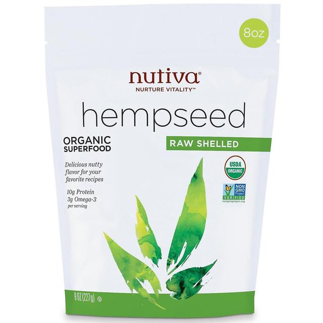 Nutiva, Ekologiskt hampfrö Rå skalade, 8 oz (227 g) on Productcaster.