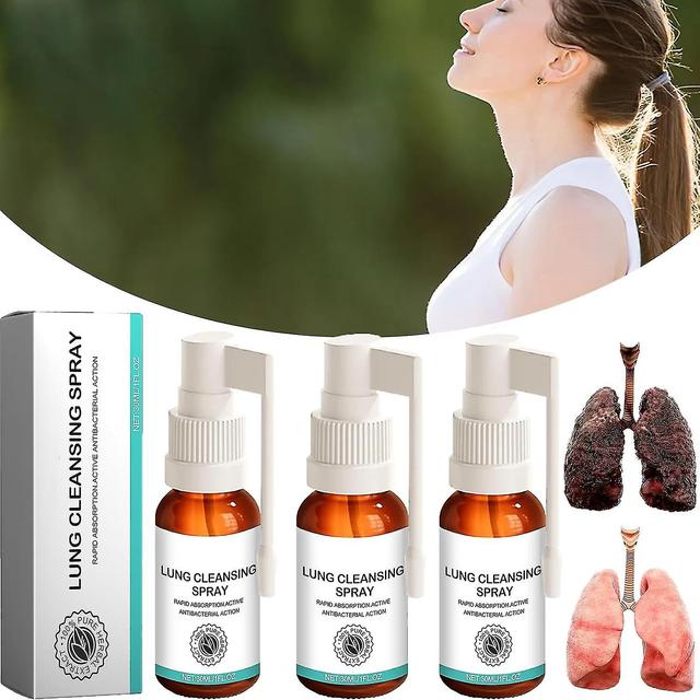 Herbal Lung Cleanse Mist, Powerful Lung Support Spray, Natural Lung Cleansing Solution, Respiratory Health Spray, Lung Detox Mist, Refreshing 3pcs on Productcaster.