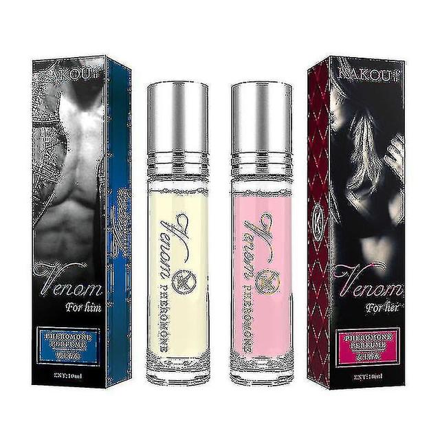 Perfume de feromônio de fragrância leve de longa duração para mulheres e homens, alta atraente Roll On Perfume Party 2PCS on Productcaster.