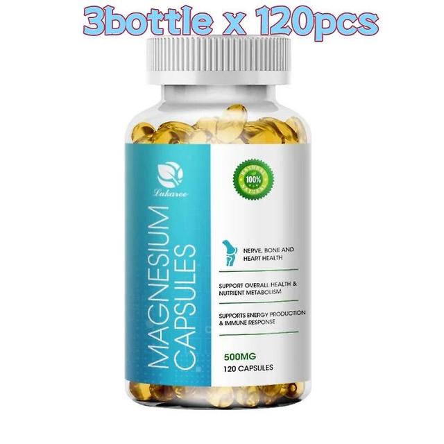 Hikig Chelated Magnesium Glycinate Capsule Support Healthy Muscle &Nerve Function Relieve Muscle Spasm Blood Pressure and Heart Health 3bottle x 12... on Productcaster.