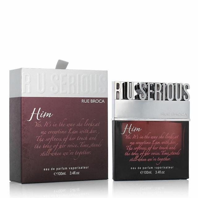 Rue Broca r u Serious Him Eau De Parfum Spray 100ml for men on Productcaster.