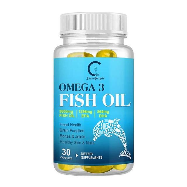 Vorallme GPGP GreenPeople Deep Sea Fish Oil Omega 3 Fish Oil Cod Heart Oil Brain Care Item for Seniors 30pcs on Productcaster.