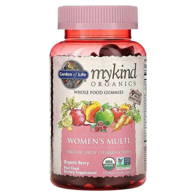 Garden of Life, MyKind Organics, Women's Multi, Organic Berry, 120 vegaanista kumimaista tippaa on Productcaster.