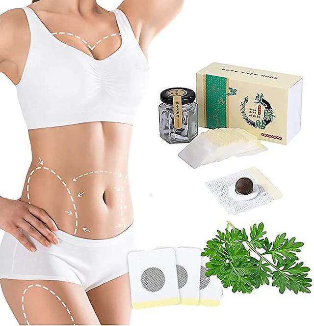 Lisade 30 Pcs Healthy Belly Pellet, Mugwort Navel Sticker, Herbal Belly Button Patch For Men And Women on Productcaster.