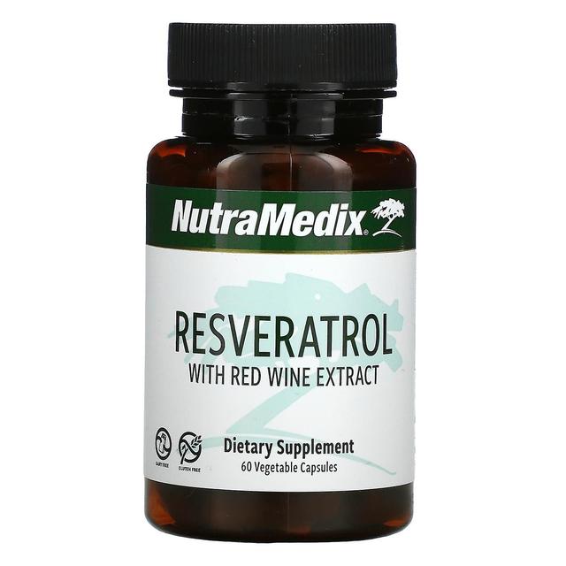 NutraMedix, Resveratrol with Red Wine Extract, 60 Vegetable Capsules on Productcaster.