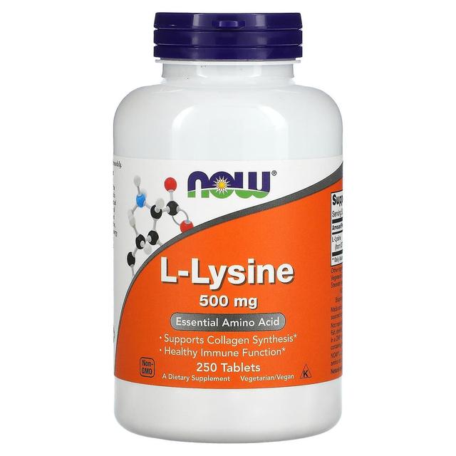 NOW Foods, L-Lysin, 500 mg, 250 Tabletten on Productcaster.