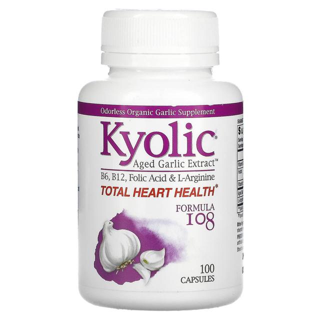 Kyolic, Aged Garlic Extract, Formula 108, 100 Capsules on Productcaster.