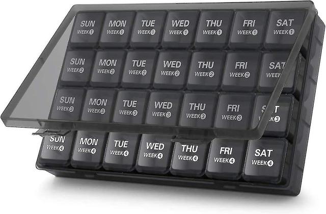 Monthly Pill Manager 28 Day Pill Manager, Large 4 Week 1 Month Pill Box on Productcaster.